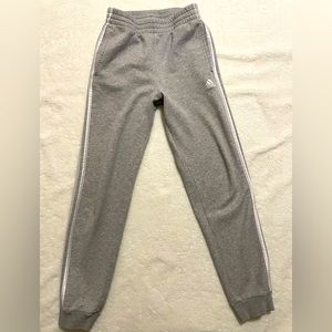 Boys Adidas Jogger Sweatpants, Gray, Size 14/16